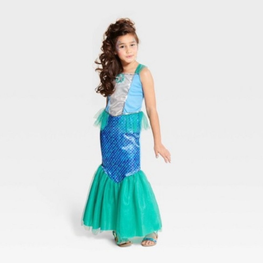 Girls Hyde and Eek MAGICAL MERMAID Halloween Costume Size Sm 6/7 M 8 L 10/12 NWT